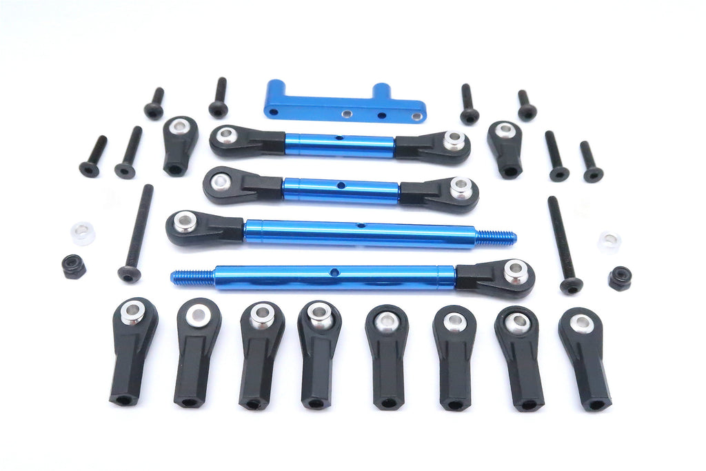 Tamiya CC01 Aluminum Rear Adjustable Suspension Links - 4Pcs Set Blue