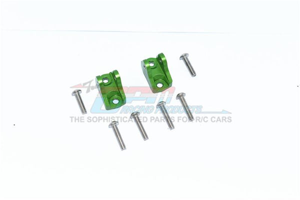 Tamiya Mercedes-Benz G500 CC-02 (#58675) Aluminum Front Or Rear Upper Axle Mount Set For Suspension Links - 2Pc Set Green