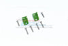 Tamiya Mercedes-Benz G500 CC-02 (#58675) Aluminum Front Or Rear Upper Axle Mount Set For Suspension Links - 2Pc Set Green
