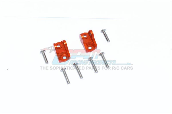 Tamiya Mercedes-Benz G500 CC-02 (#58675) Aluminum Front Or Rear Upper Axle Mount Set For Suspension Links - 2Pc Set Orange