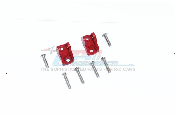 Tamiya Mercedes-Benz G500 CC-02 (#58675) Aluminum Front Or Rear Upper Axle Mount Set For Suspension Links - 2Pc Set Red