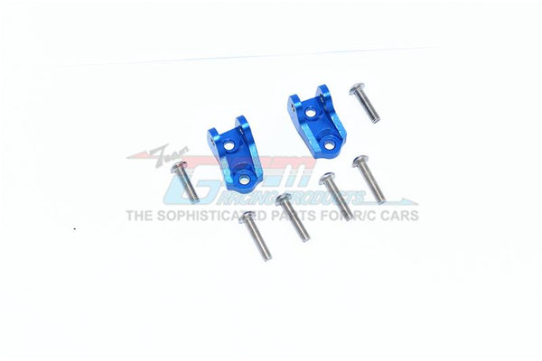Tamiya Mercedes-Benz G500 CC-02 (#58675) Aluminum Front Or Rear Lower Axle Mount Set For Suspension Links - 2Pc Set Blue