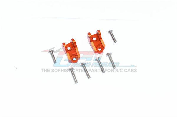 Tamiya Mercedes-Benz G500 CC-02 (#58675) Aluminum Front Or Rear Lower Axle Mount Set For Suspension Links - 2Pc Set Orange