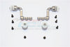 Tamiya CC01 Aluminum Front+Rear Magnet Body Mount For CC01 Mitsubishi Pajero - 1 Set Gray Silver