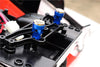 Tamiya CC01 Aluminum Front+Rear Magnet Body Mount For CC01 Unimog - 1 Set Gray Silver