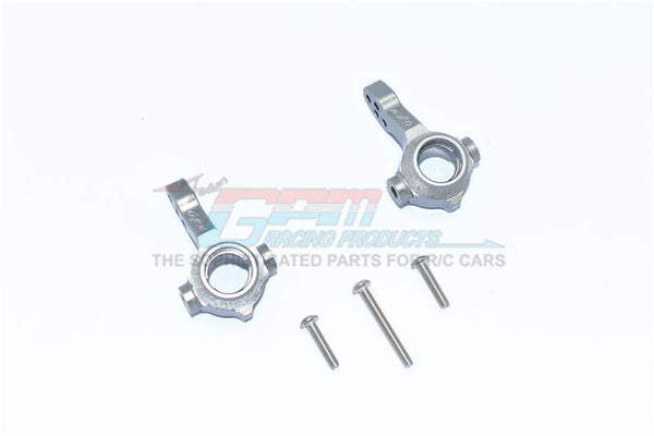 Tamiya Mercedes-Benz G500 CC-02 (#58675) Aluminum Front Knuckle Arms - 2Pc Set Gray Silver