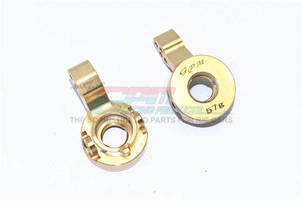 Tamiya Mercedes-Benz G500 CC-02 (#58675) Brass Front Knuckle Arms - 2Pc Set 
