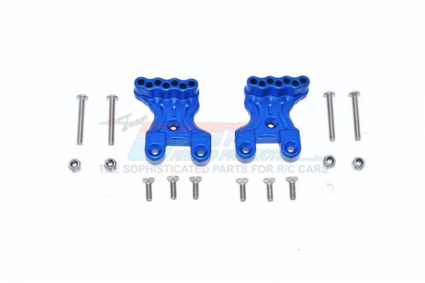 Tamiya Mercedes-Benz G500 CC-02 (#58675) Aluminum Front Shock Mount - 2Pc Set Blue