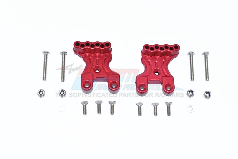 Tamiya Mercedes-Benz G500 CC-02 (#58675) Aluminum Front Shock Mount - 2Pc Set Red