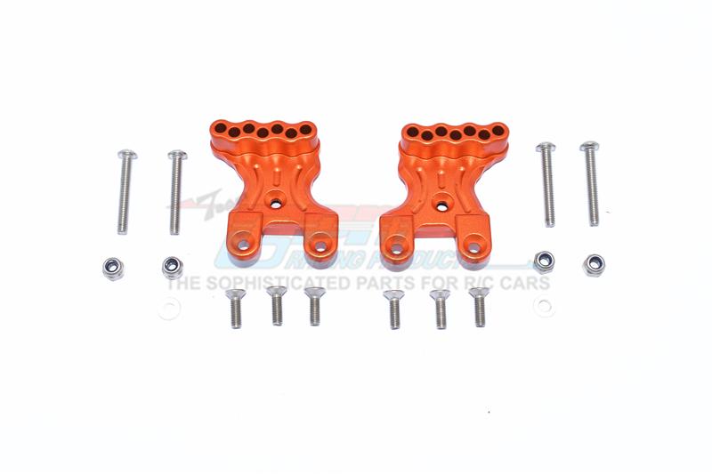 Tamiya Mercedes-Benz G500 CC-02 (#58675) Aluminum Rear Shock Mount - 2Pc Set Orange