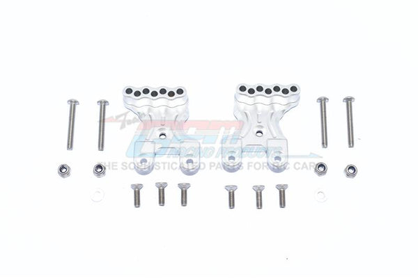 Tamiya Mercedes-Benz G500 CC-02 (#58675) Aluminum Rear Shock Mount - 2Pc Set Silver