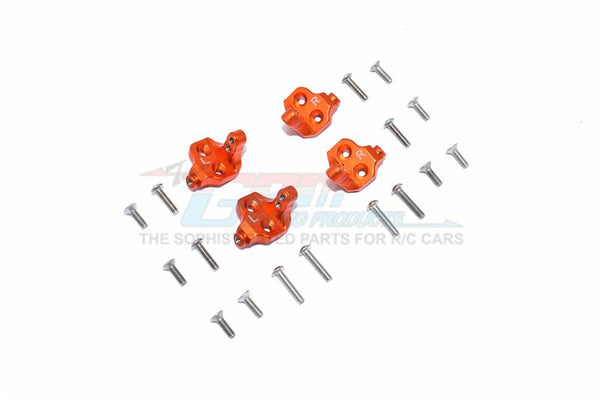 Tamiya Mercedes-Benz G500 CC-02 (#58675) Aluminum Center Axle Mount Set For Suspension Links - 4Pc Set Orange