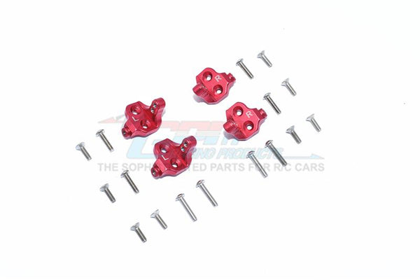 Tamiya Mercedes-Benz G500 CC-02 (#58675) Aluminum Center Axle Mount Set For Suspension Links - 4Pc Set Red