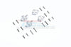 Tamiya Mercedes-Benz G500 CC-02 (#58675) Aluminum Center Axle Mount Set For Suspension Links - 4Pc Set Silver