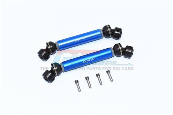 Tamiya Mercedes-Benz G500 CC-02 (#58675) Steel+Aluminium Front + Rear CVD Drive Shaft - 1 Pair Set Blue