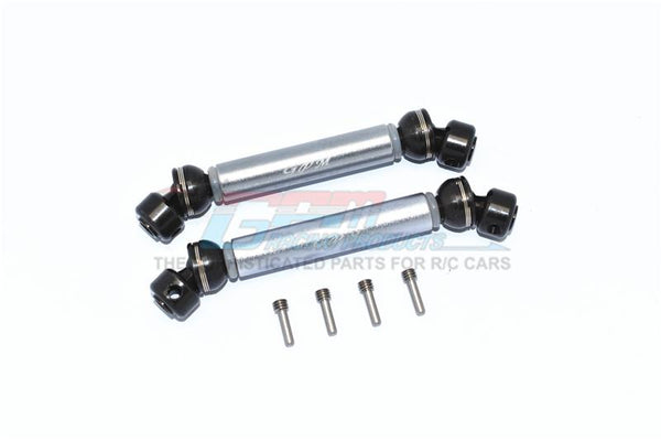 Tamiya Mercedes-Benz G500 CC-02 (#58675) Steel+Aluminium Front + Rear CVD Drive Shaft - 1 Pair Set Gray Silver