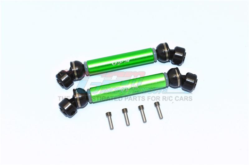 Tamiya Mercedes-Benz G500 CC-02 (#58675) Steel+Aluminium Front + Rear CVD Drive Shaft - 1 Pair Set Green