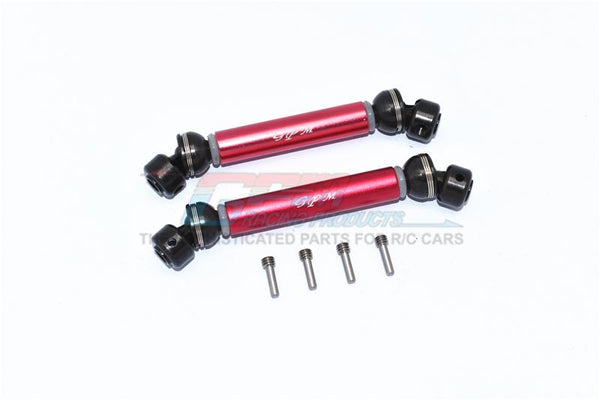 Tamiya Mercedes-Benz G500 CC-02 (#58675) Steel+Aluminium Front + Rear CVD Drive Shaft - 1 Pair Set Red