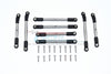 Tamiya Mercedes-Benz G500 CC-02 (#58675) Stainless Steel Adjustable Upper & Lower Suspension Links - 8Pc Set Original Color