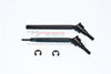 Tamiya Mercedes-Benz G500 CC-02 (#58675) Harden Steel #45 Front CVD Drive Shaft - 2Pc Set Black