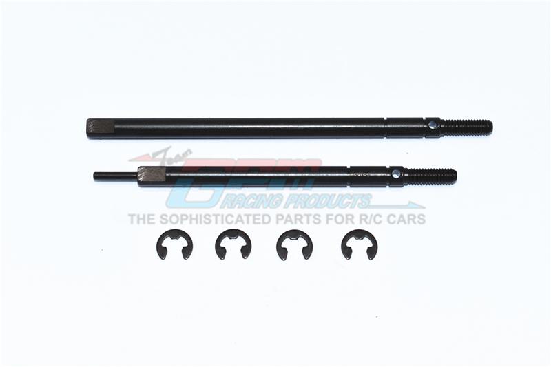 Tamiya Mercedes-Benz G500 CC-02 (#58675) Harden Steel #45 Rear Drive Shaft - 2Pc Set Black