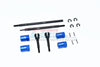 Tamiya Mercedes-Benz G500 CC-02 (#58675) Harden Steel #45 Front CVD Joint + Rear Drive Shaft + Aluminum 12.5mm Wider Hex - 16Pc Set Blue