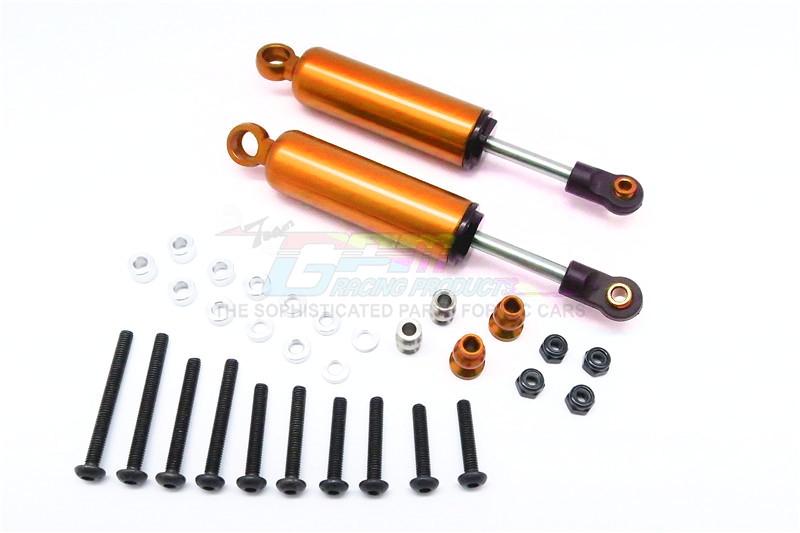 HPI Crawler King / Gmade R1 / Vaterra K5 Aluminum Front/Rear Internal Shocks (90mm) - 1Pr Set Orange