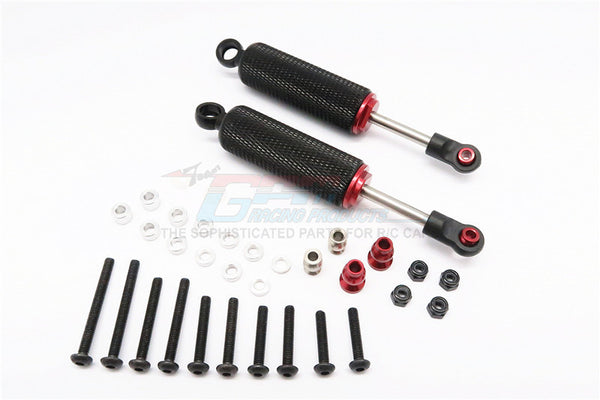 HPI Crawler King / Gmade R1 / Vaterra K5 Aluminum Front/Rear Internal Shocks With Engraving (90mm) - 1Pr Set Black