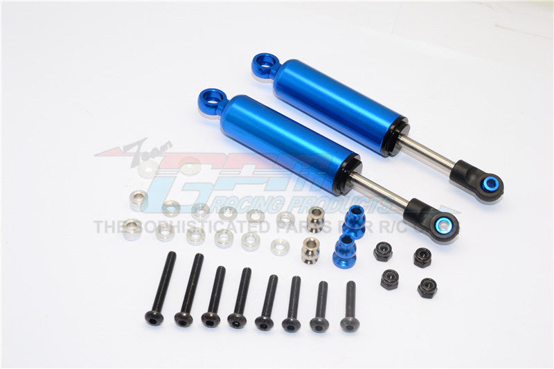 HPI Crawler King / Gmade R1 / Vaterra K5 Aluminum Front/Rear Internal Shocks (100mm) - 1Pr Set Blue