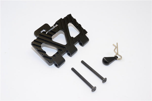 HPI Crawler King Aluminum Battery Holder Front Mount - 1Pc Set Black