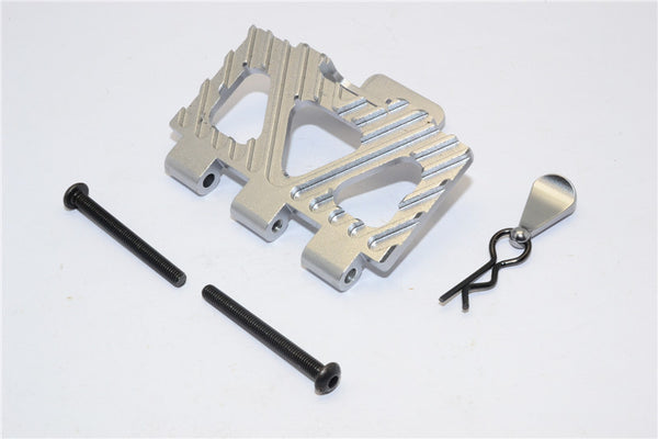 HPI Crawler King Aluminum Battery Holder Front Mount - 1Pc Set Silver