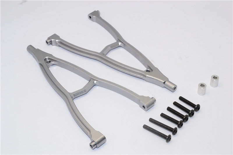 HPI Crawler King Aluminum Front+Rear Y Plate (For 310mm Wheelbase) - 2Pcs Set Gray Silver