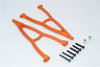 HPI Crawler King Aluminum Front + Rear Y Plate (For 310mm Wheelbase) - 2Pcs Set Orange