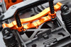 HPI Crawler King Aluminum Front/Rear Shock Tower - 1Pc Set Orange