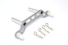 HPI Crawler King Aluminum Front Body Mount With Delrin Posts - 1Pc Set Gray Silver