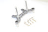 HPI Crawler King Aluminum Rear Body Mount With Delrin Posts - 1Pc Set Gray Silver