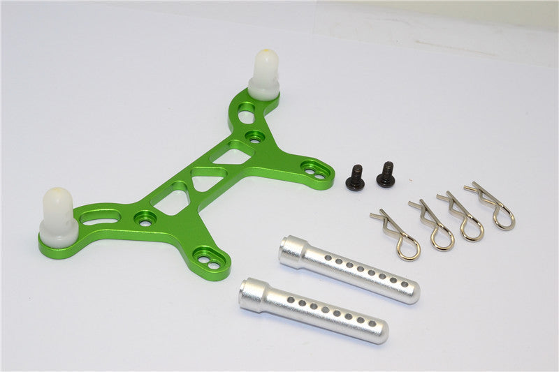 HPI Crawler King Aluminum Rear Body Mount With Delrin Posts - 1Pc Set Green