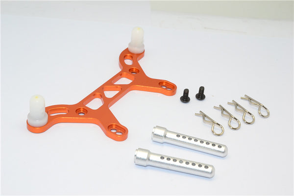HPI Crawler King Aluminum Rear Body Mount With Delrin Posts - 1Pc Set Orange
