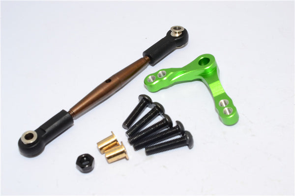 HPI Crawler King Aluminum Servo Saver & Tie Rod - 2Pcs Set Green