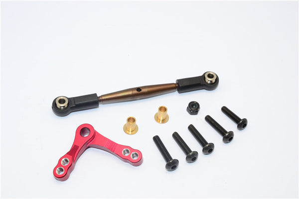 HPI Crawler King Aluminum Servo Saver & Tie Rod - 2Pcs Set Red