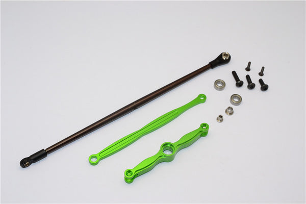 HPI Crawler King Aluminum Suspension Rod & Spring Steel Thread Shaft - 3Pcs Set Green