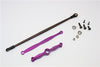 HPI Crawler King Aluminum Suspension Rod & Spring Steel Thread Shaft - 3Pcs Set Purple