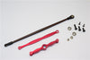 HPI Crawler King Aluminum Suspension Rod & Spring Steel Thread Shaft - 3Pcs Set Red