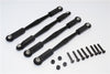 HPI Crawler King Aluminum Front+Rear Anti-Thread Link Parts (295mm Wheelbase) - 4Pcs Set Black