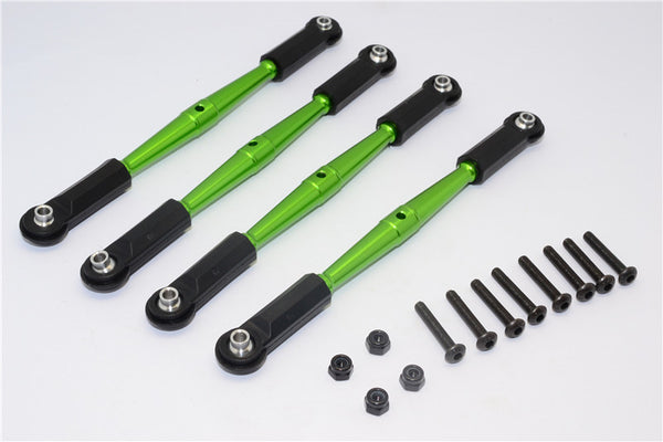 HPI Crawler King Aluminum Front+Rear Anti-Thread Link Parts (295mm Wheelbase) - 4Pcs Set Green