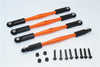 HPI Crawler King Aluminum Front+Rear Anti-Thread Link Parts (295mm Wheelbase) - 4Pcs Set Orange
