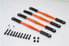 HPI Crawler King Aluminum Front+Rear Anti-Thread Link Parts (310mm Wheelbase) - 4Pcs Set Orange