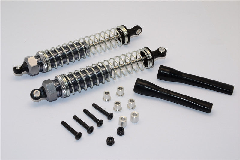 HPI Crawler King Aluminum Front/Rear Plastic Ball Top Damper (110mm) - 1Pr Set Gray Silver