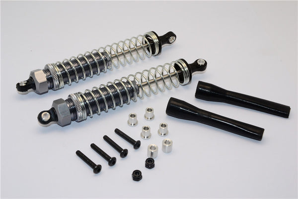 HPI Crawler King Aluminum Front/Rear Plastic Ball Top Damper (110mm) - 1Pr Set Gray Silver