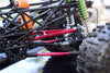 HPI Crawler King Aluminum Front+Rear Y Plate & Link Parts (For 295mm Wheelbase) - 6Pcs Set Red